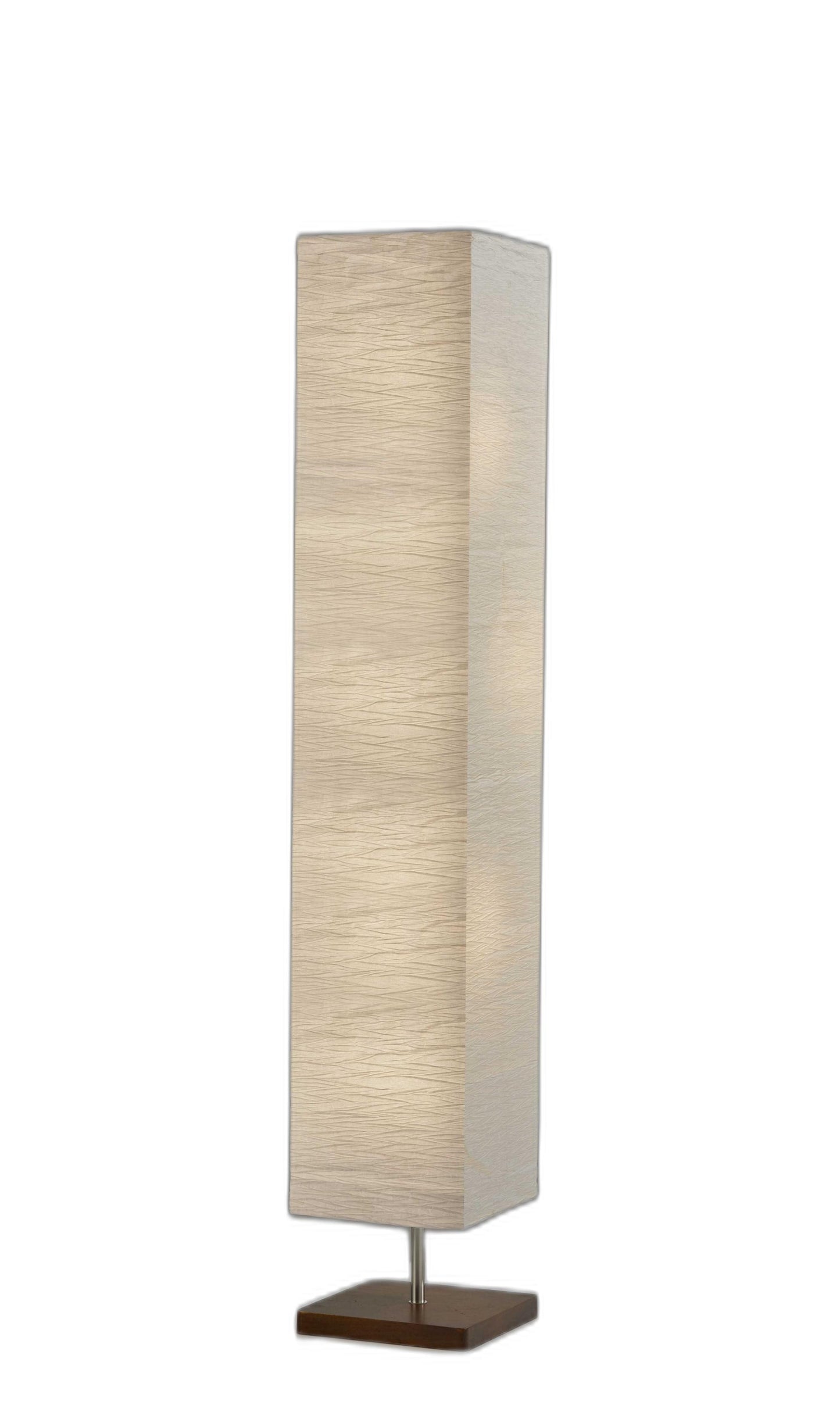 Wildside Paper Shade Floor Lamp With Natural Wood Base