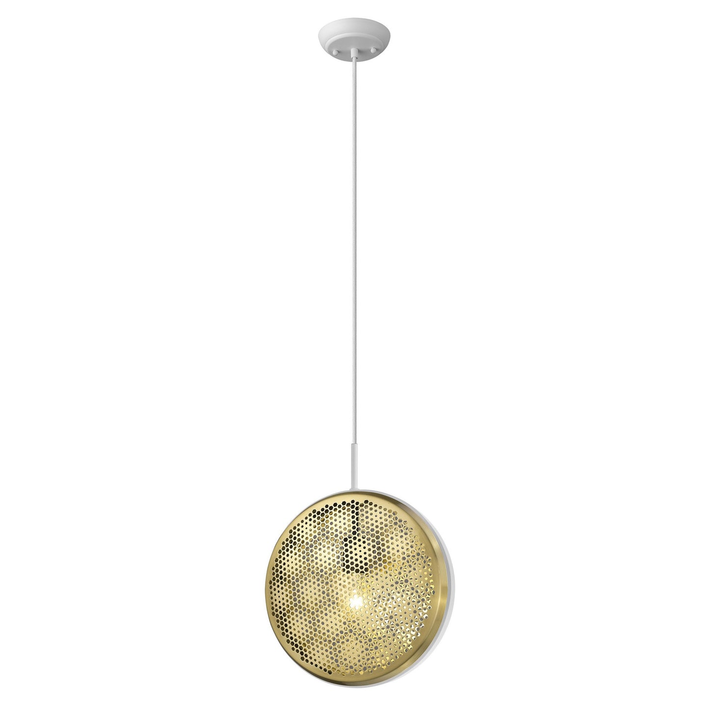 Tholos 1-Light White Pendant