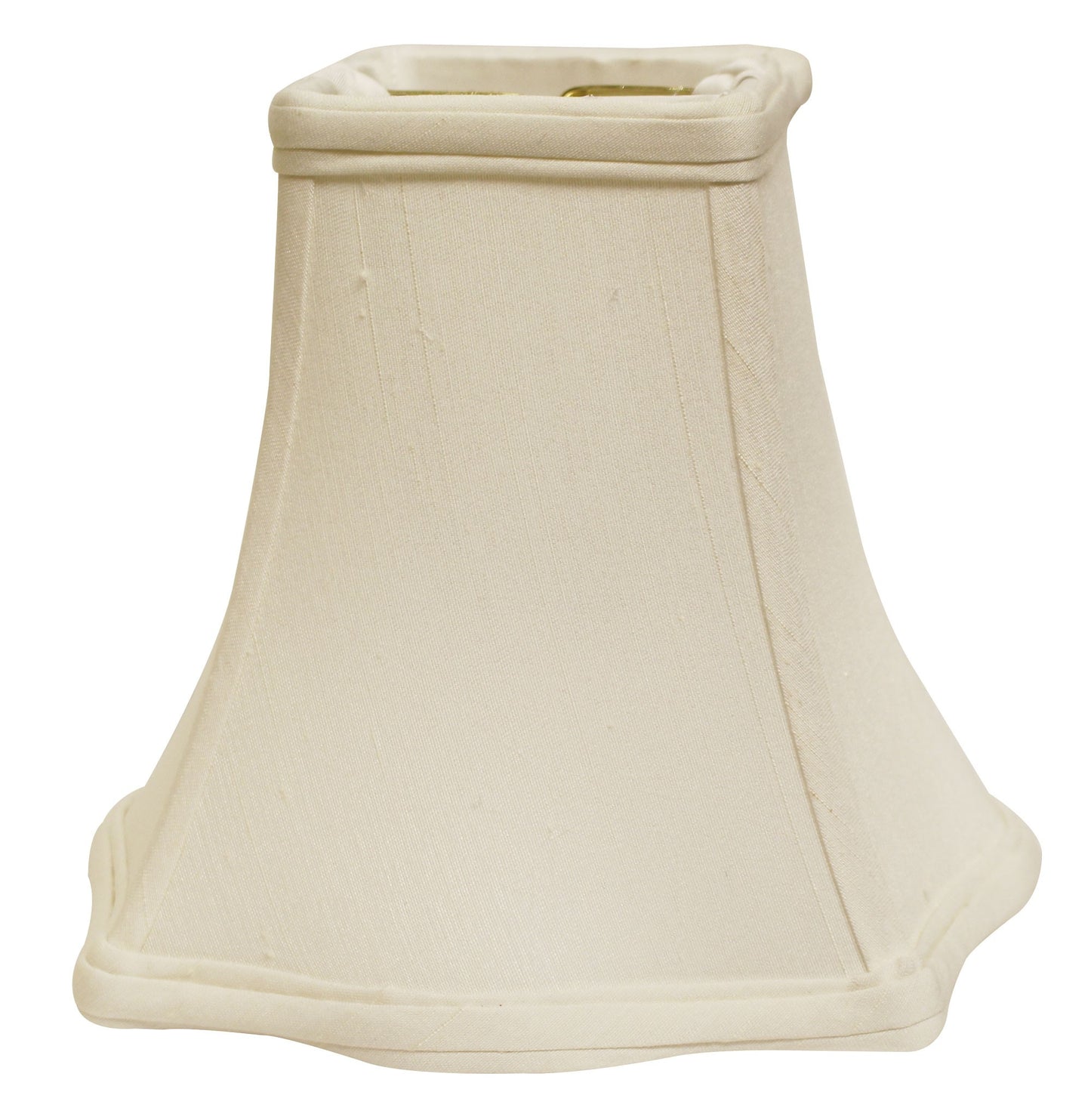 10" White Premium Square Monay Shantung Lampshade