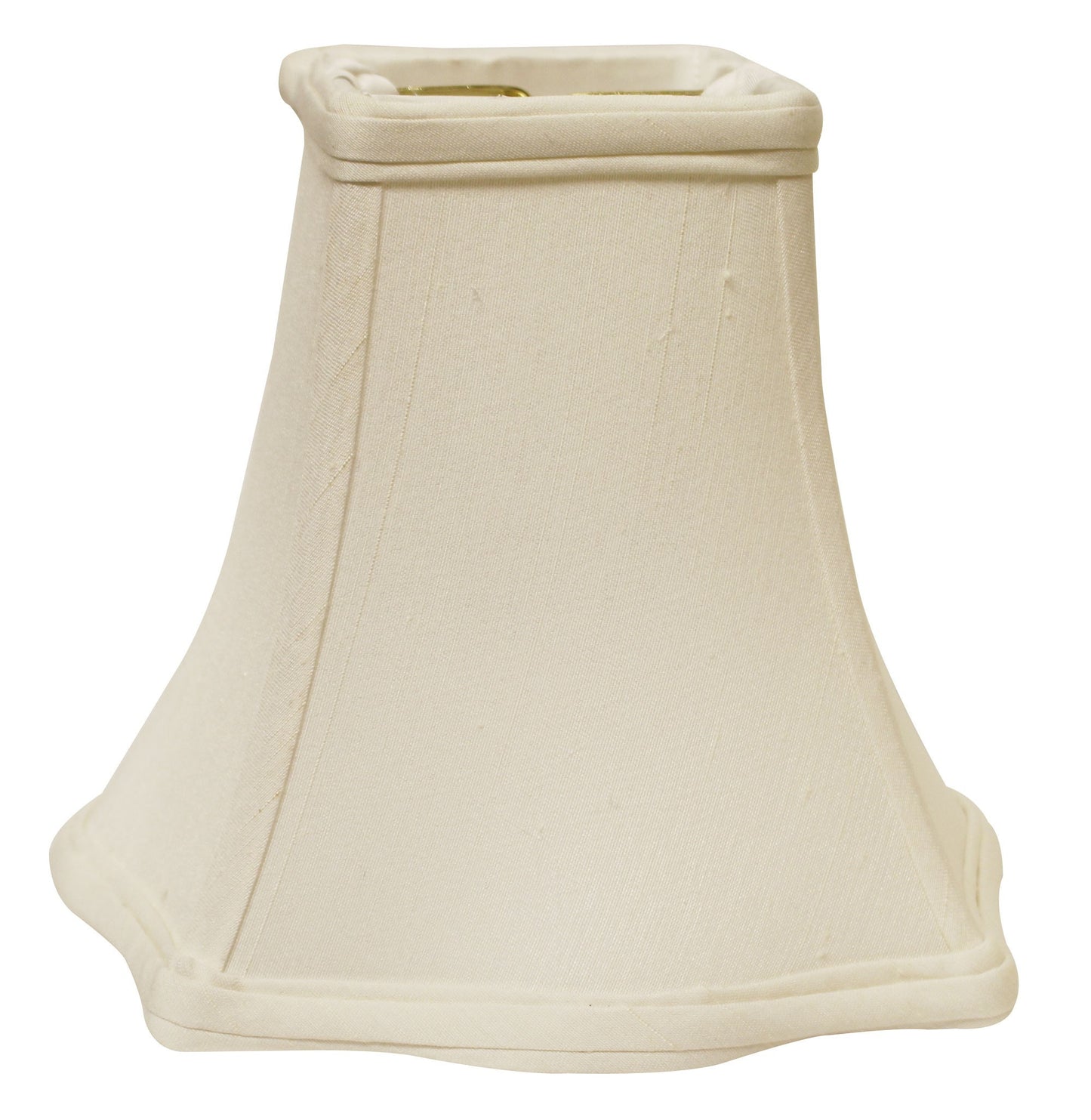 10" White Premium Square Monay Shantung Lampshade