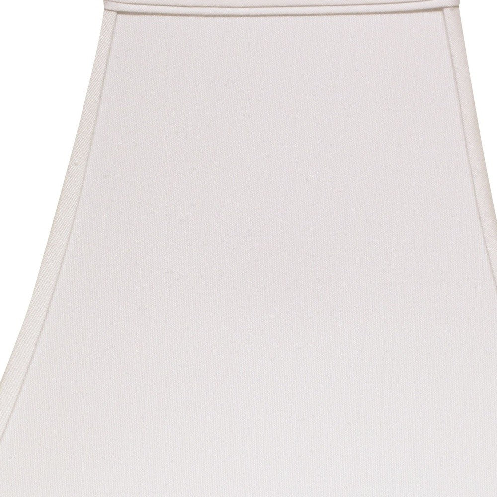 10" White Square Bell No Slub Lampshade