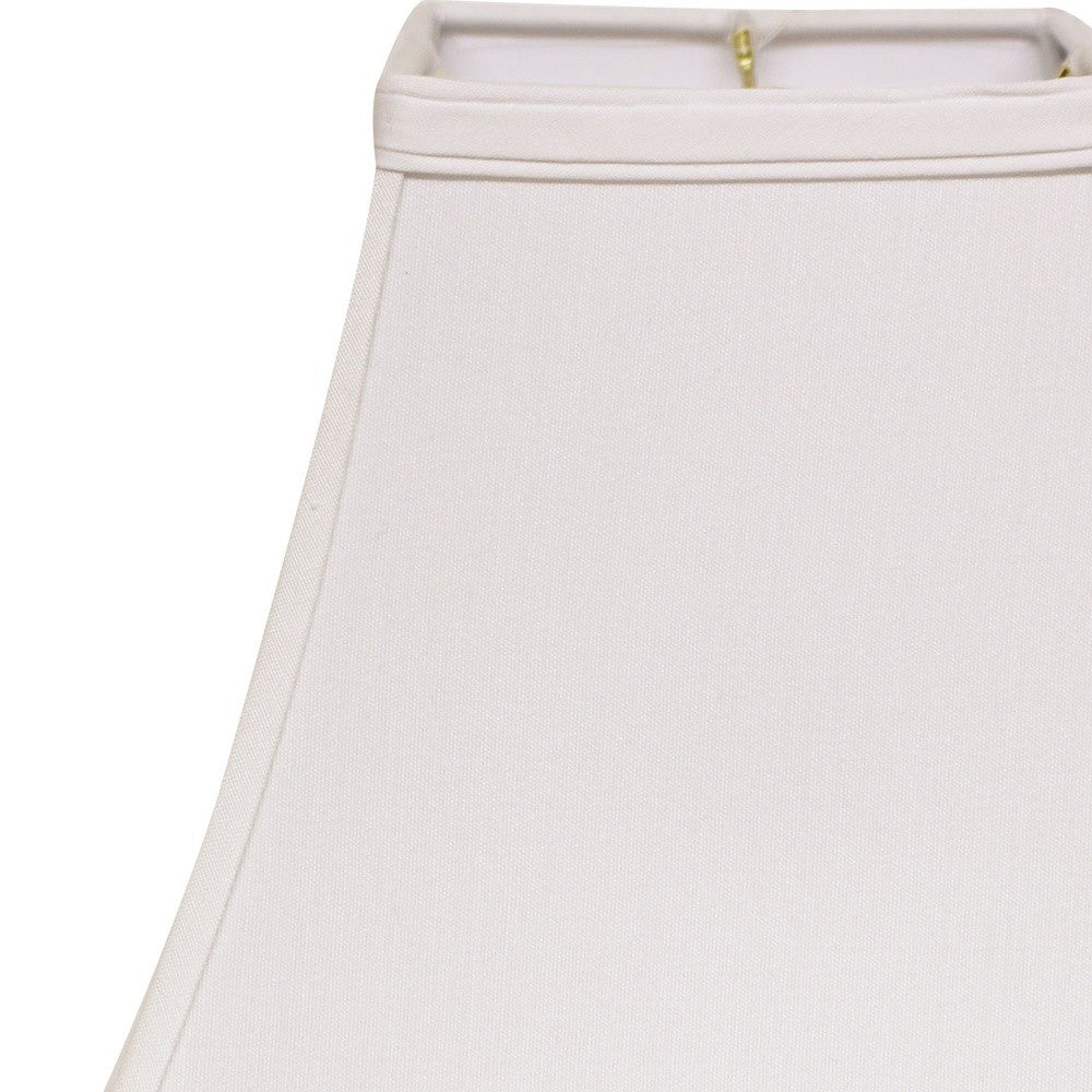 10" White Square Bell No Slub Lampshade