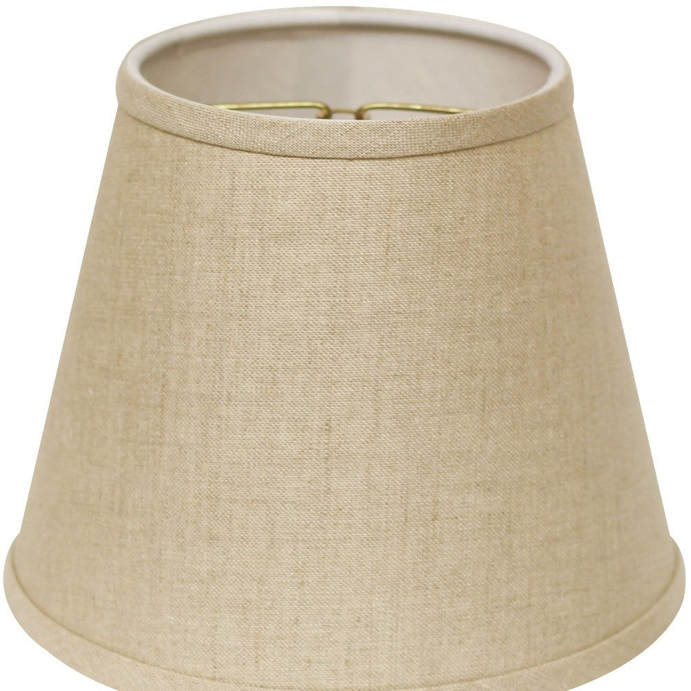 10" Dark Wheat Hardback Empire Linen Lampshade