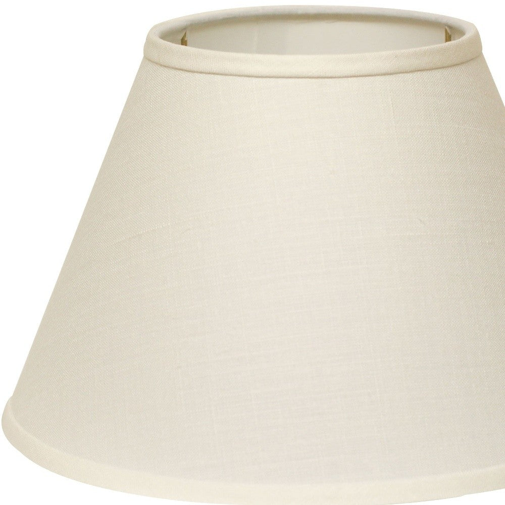 12" Dark Wheat Premium Empire Slanted Linen Lampshade